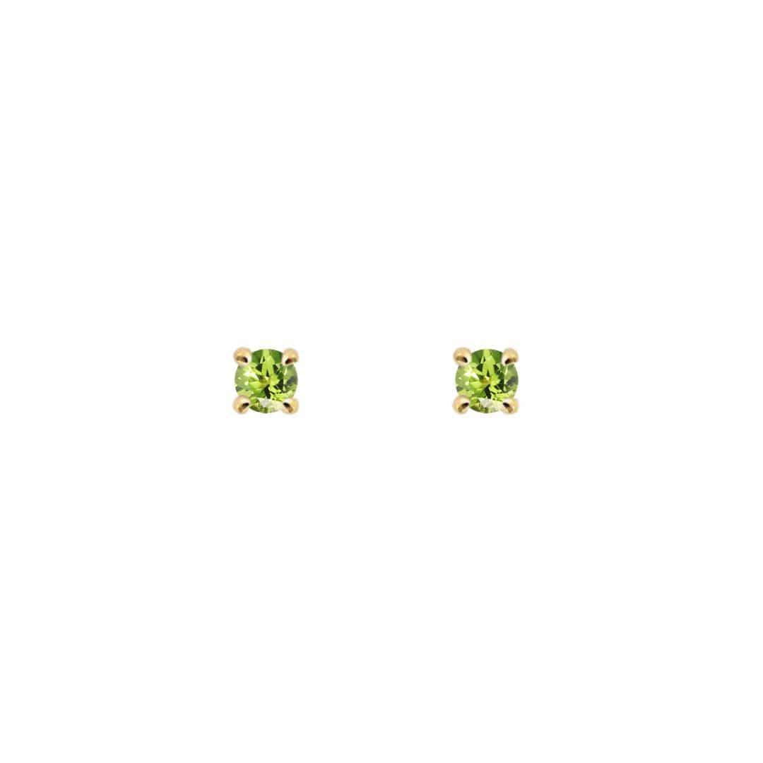 EFStudios 9k yellow gold / August - Peridot / Single Earring Birthstone Earrings