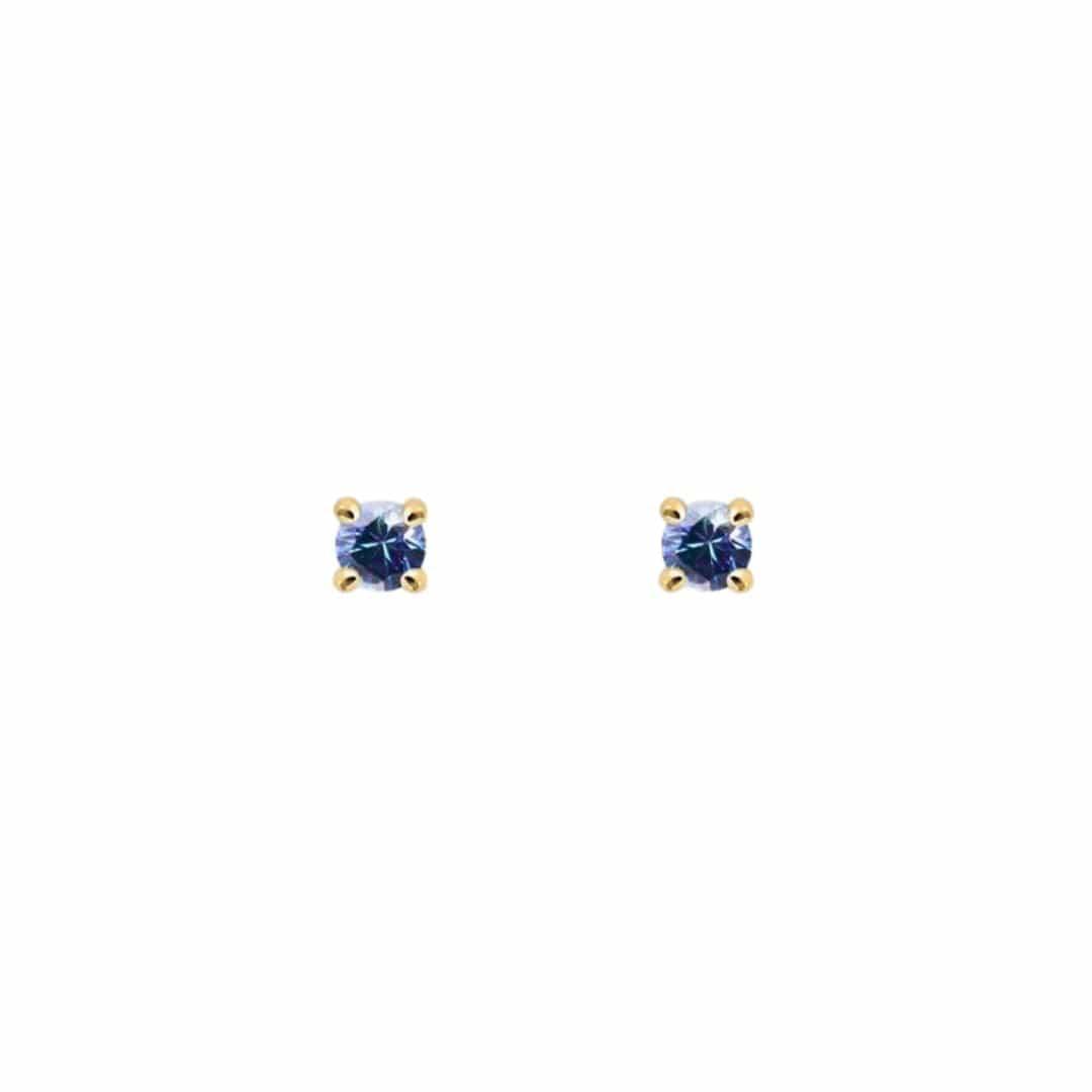 EFStudios 9k yellow gold / June - Alexandrite / Single Earring Birthstone Earrings