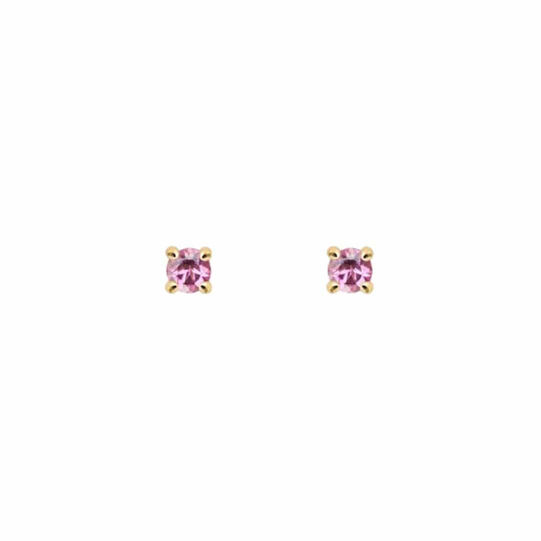EFStudios 9k yellow gold / October - Tourmaline / Single Earring Birthstone Earrings