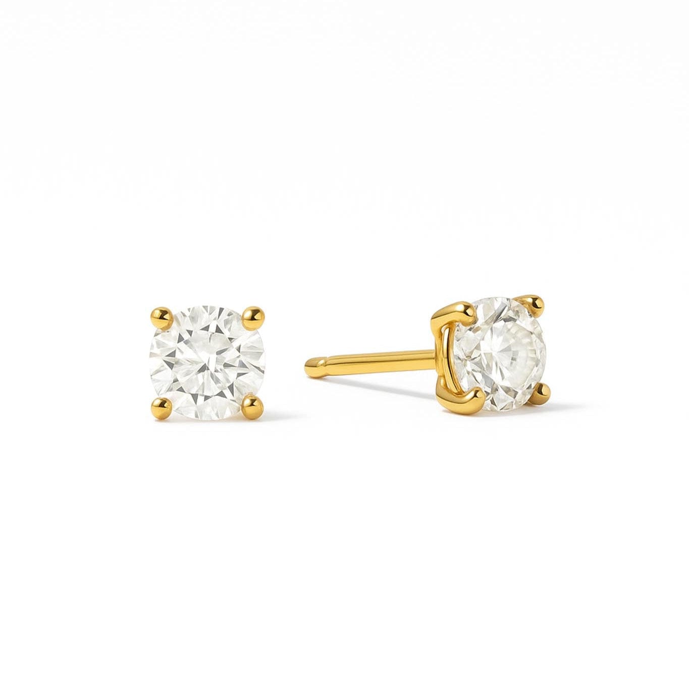 EFStudios Classic Diamond Earrings | 18k Gold & Lab Diamonds