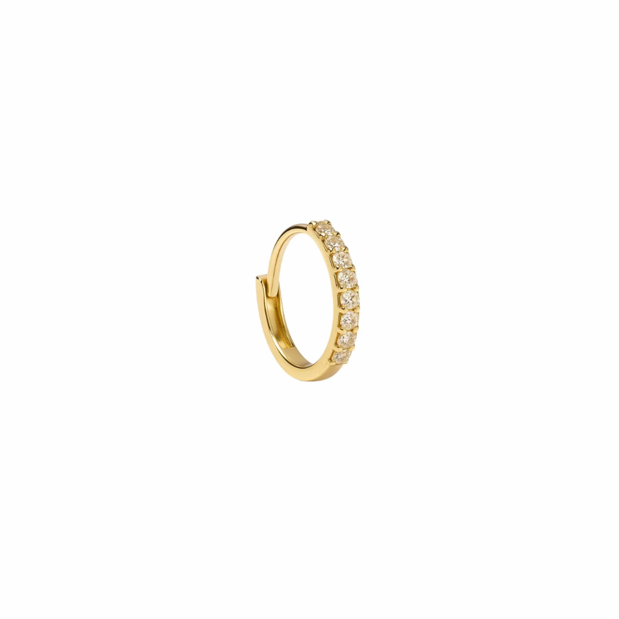 EFStudios Pave' Diamond Huggie Earring