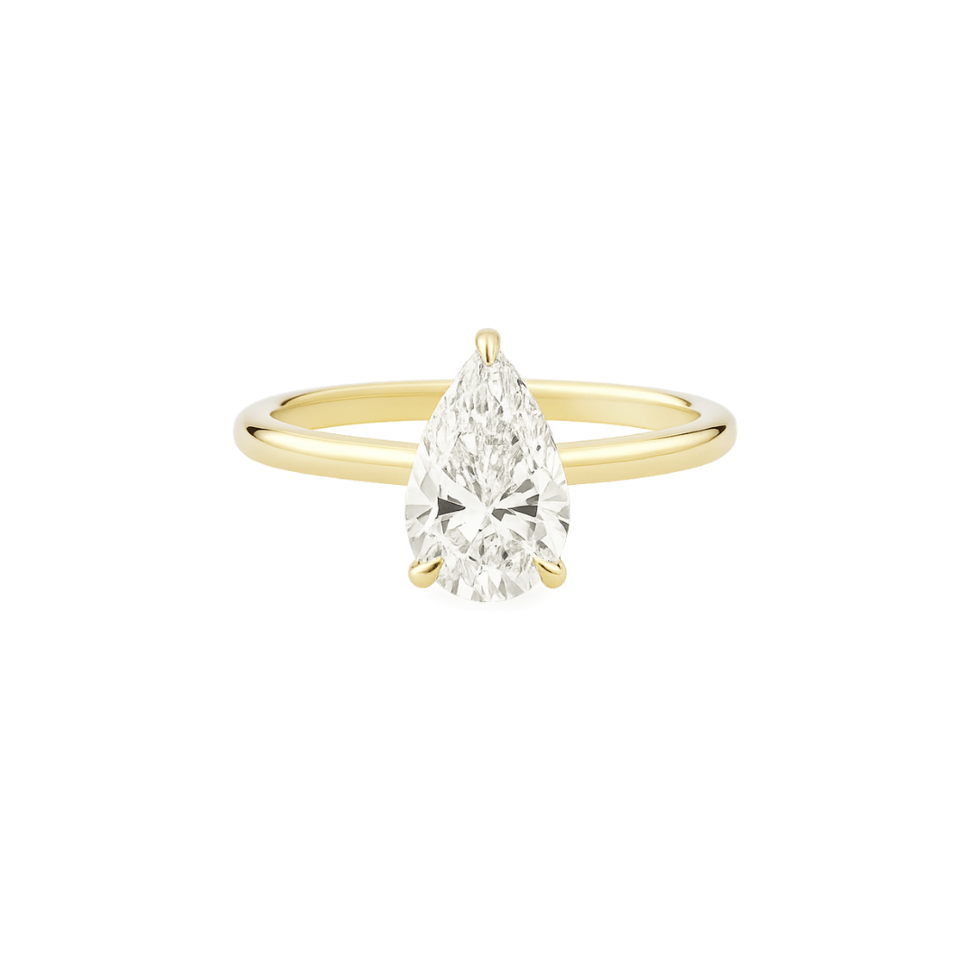 EFStudios The Amelia Ring – Pear Solitaire