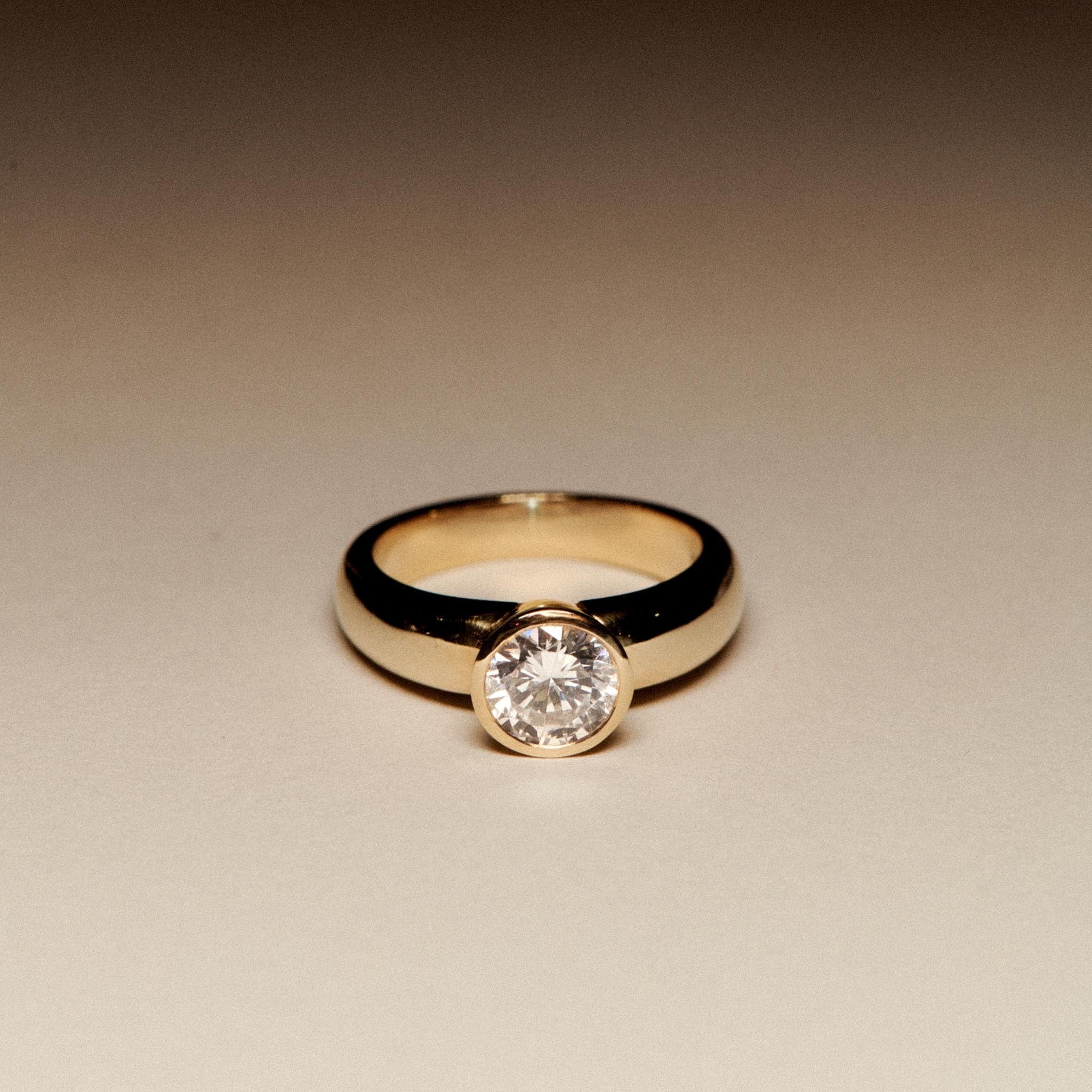 EFStudios The Isabella Ring - Rounds Bezel Domed Ring