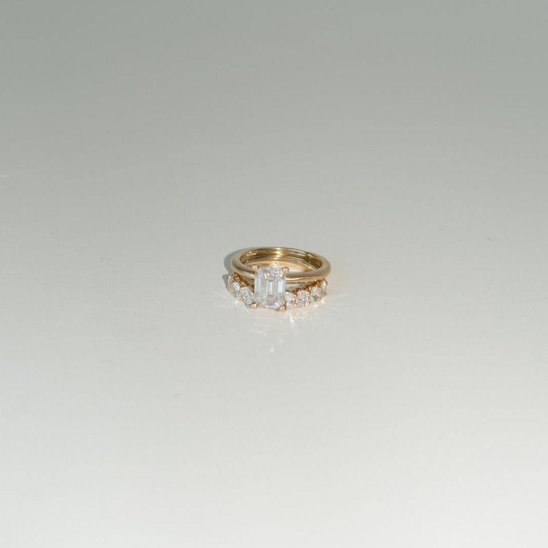 EFStudios The Monique Ring – Emerald Solitaire | Gold & Lab-Grown Diamonds