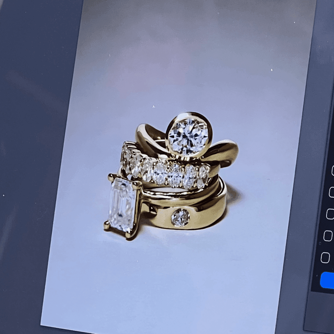 EFStudios The Monique Ring – Emerald Solitaire | Gold & Lab-Grown Diamonds