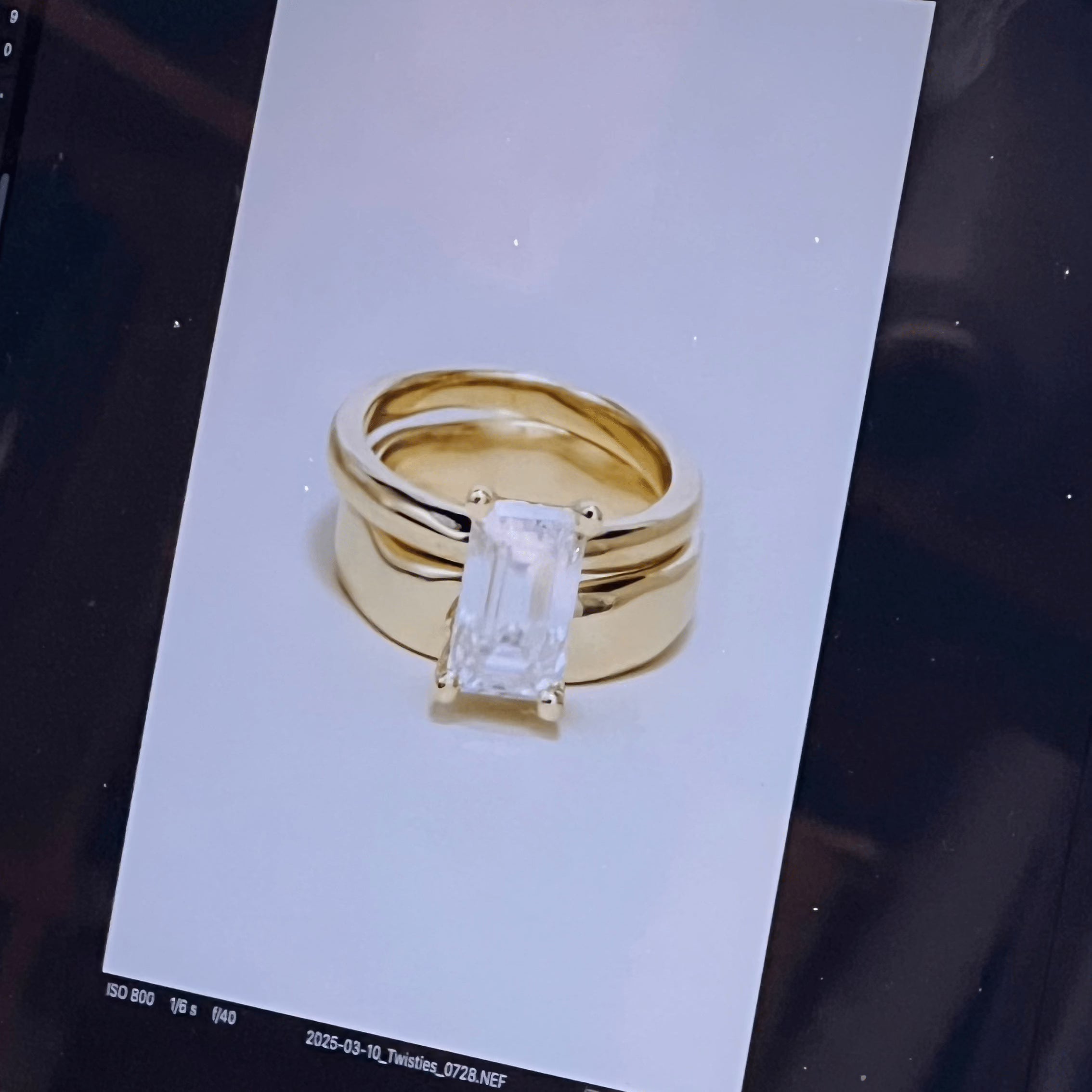 EFStudios The Monique Ring – Emerald Solitaire | Gold & Lab-Grown Diamonds