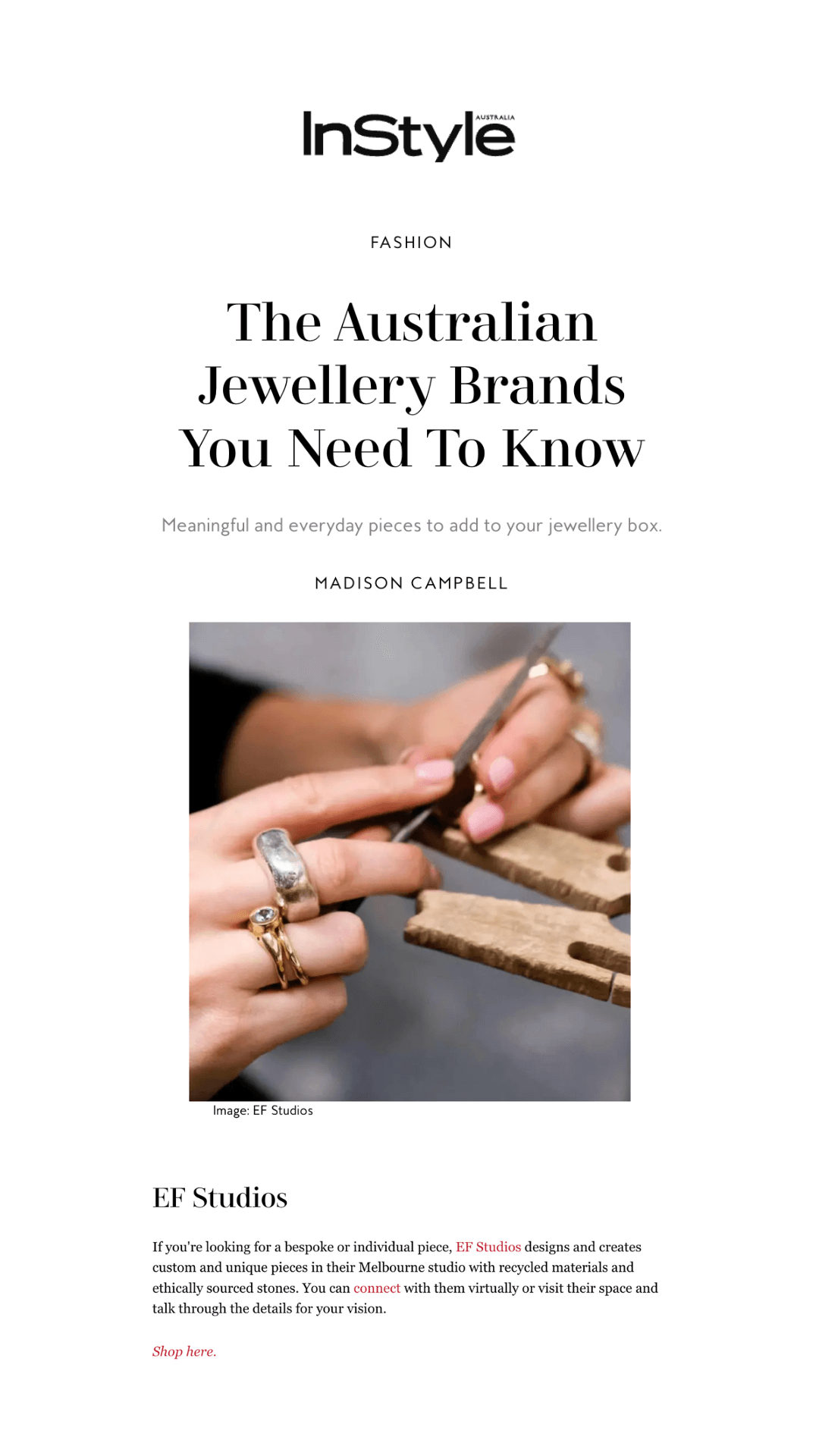 FEATURED: Instyle Magazine