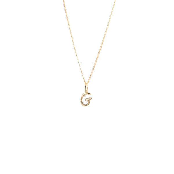 Buy Large Initial Necklace Letter G Pendant Necklace 18K Gold Plated Mens  Chain at Amazon.in