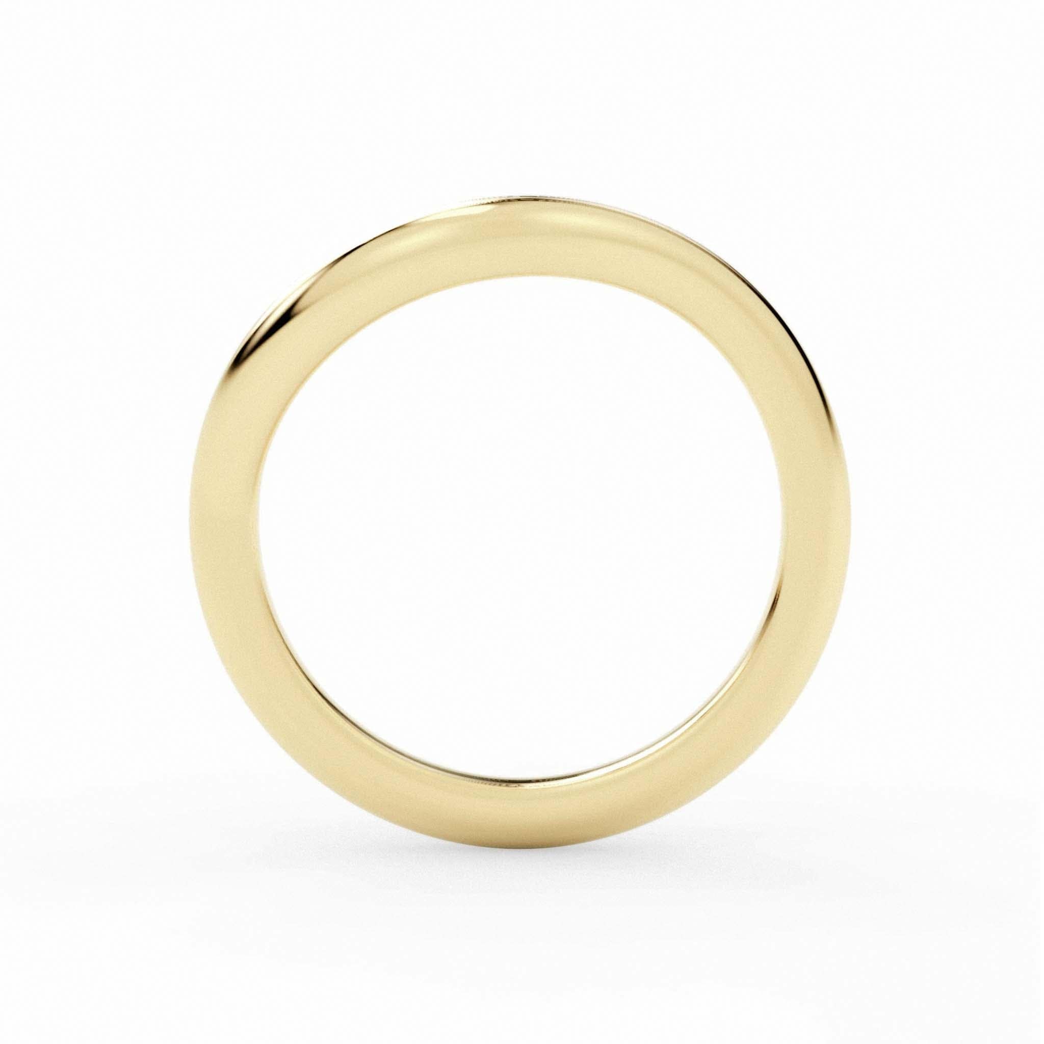 Curved Wedding Band | Gold