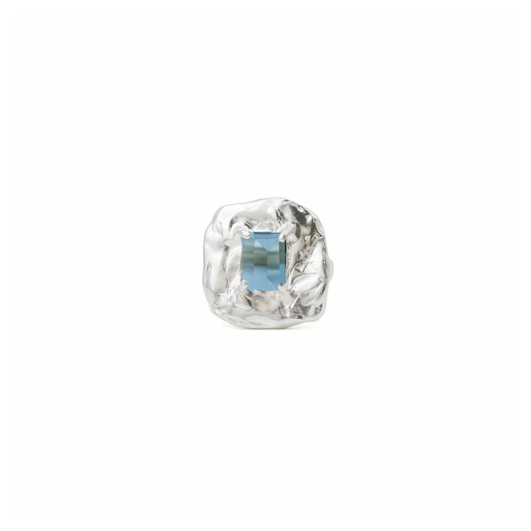 Lolita Ring - silver with London topaz READY TO SHIP
