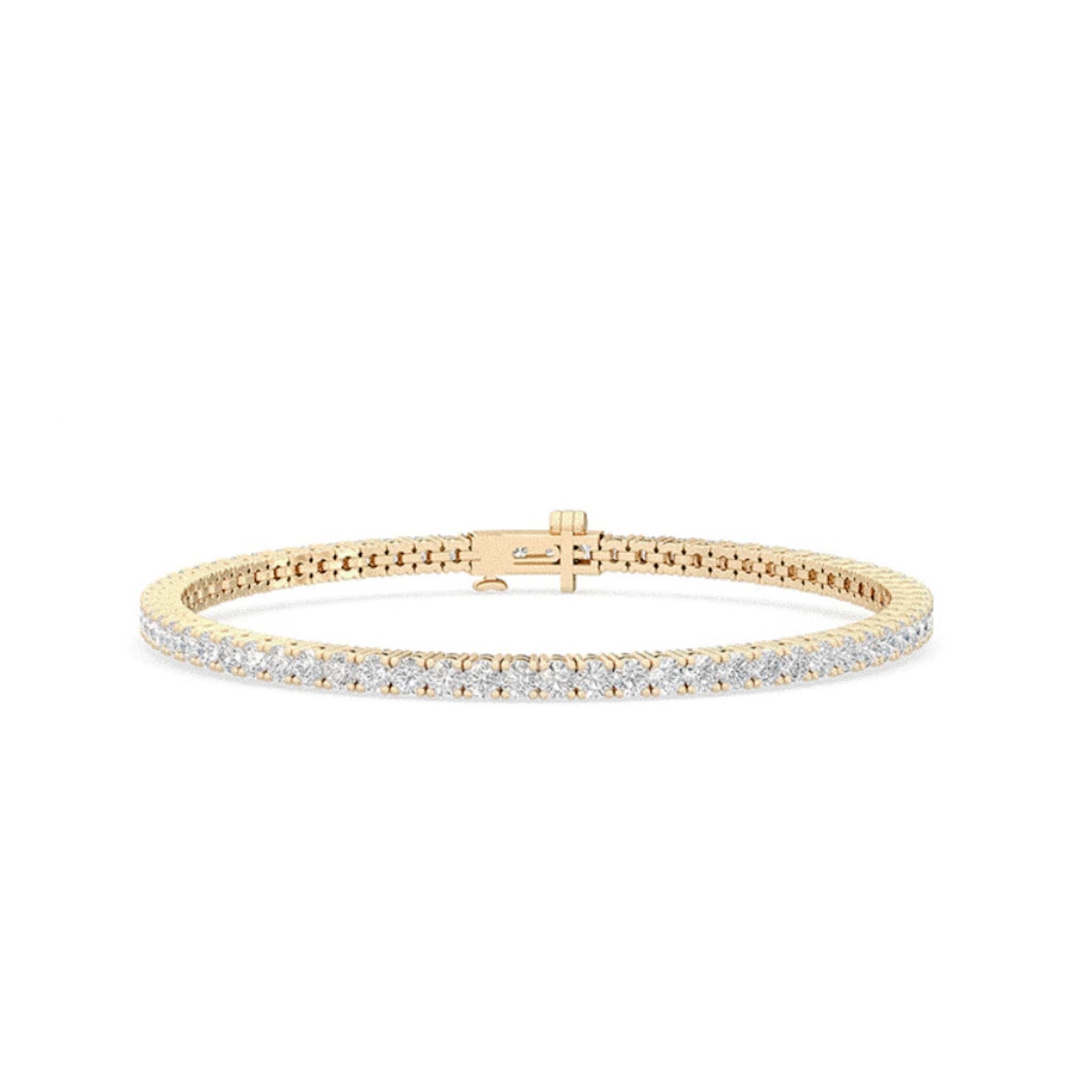 Diamond Tennis Bracelet | 9k Yellow Gold 1.80mm - EFStudios