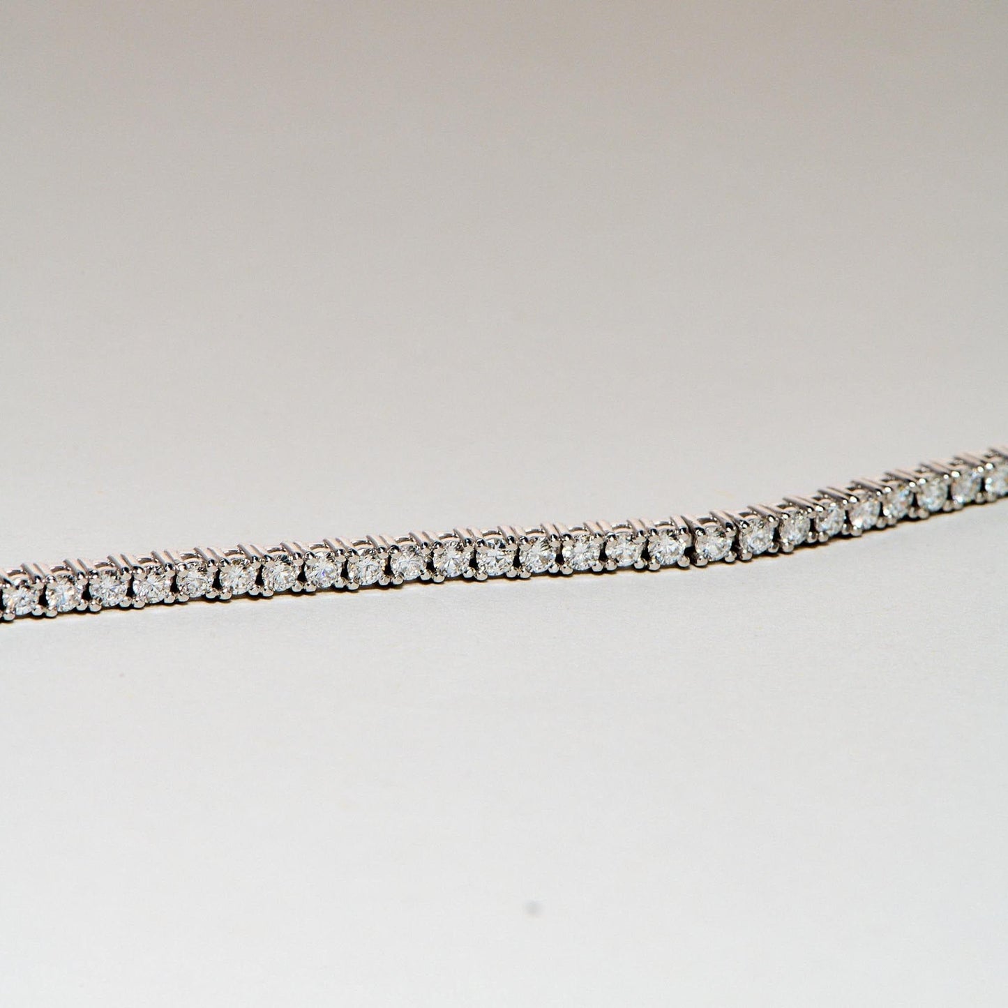 EFStudios 9k White Gold Diamond Tennis Bracelet | 9k White Gold 1.80mm