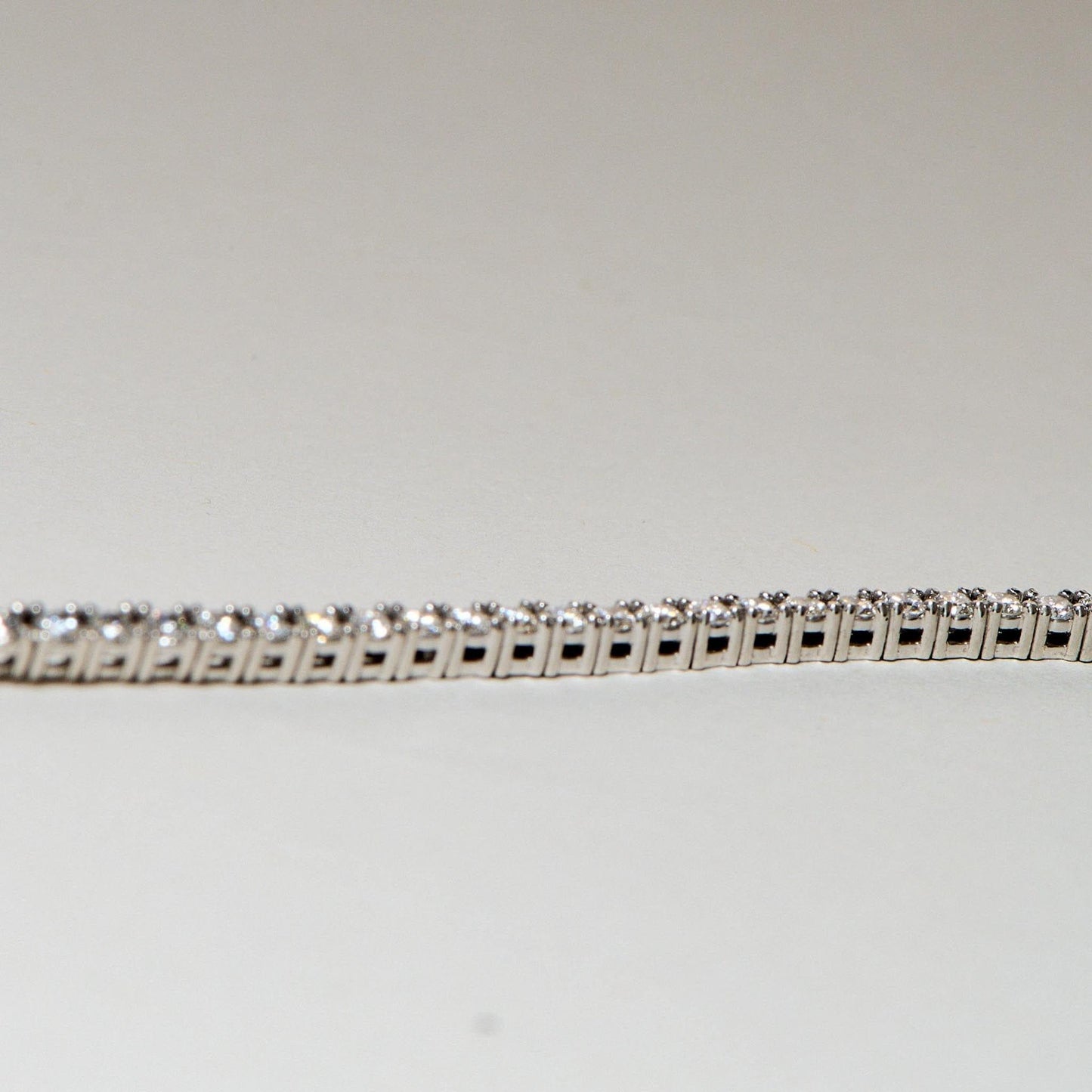 EFStudios 9k White Gold Diamond Tennis Bracelet | 9k White Gold 1.80mm