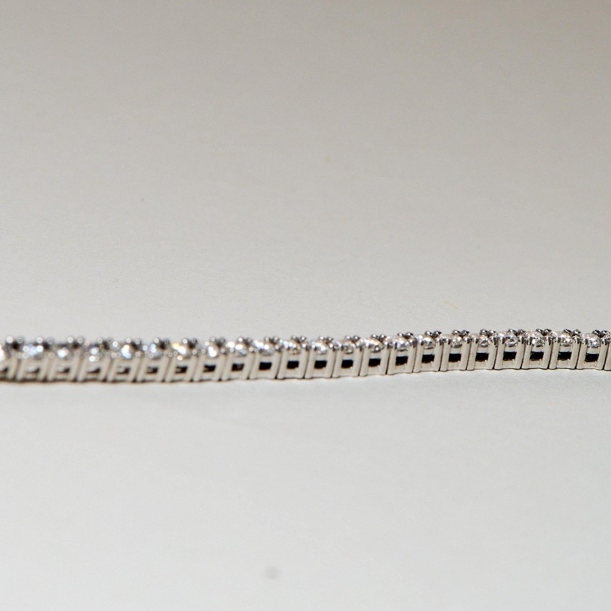 EFStudios 9k White Gold Diamond Tennis Bracelet | 9k White Gold 1.80mm