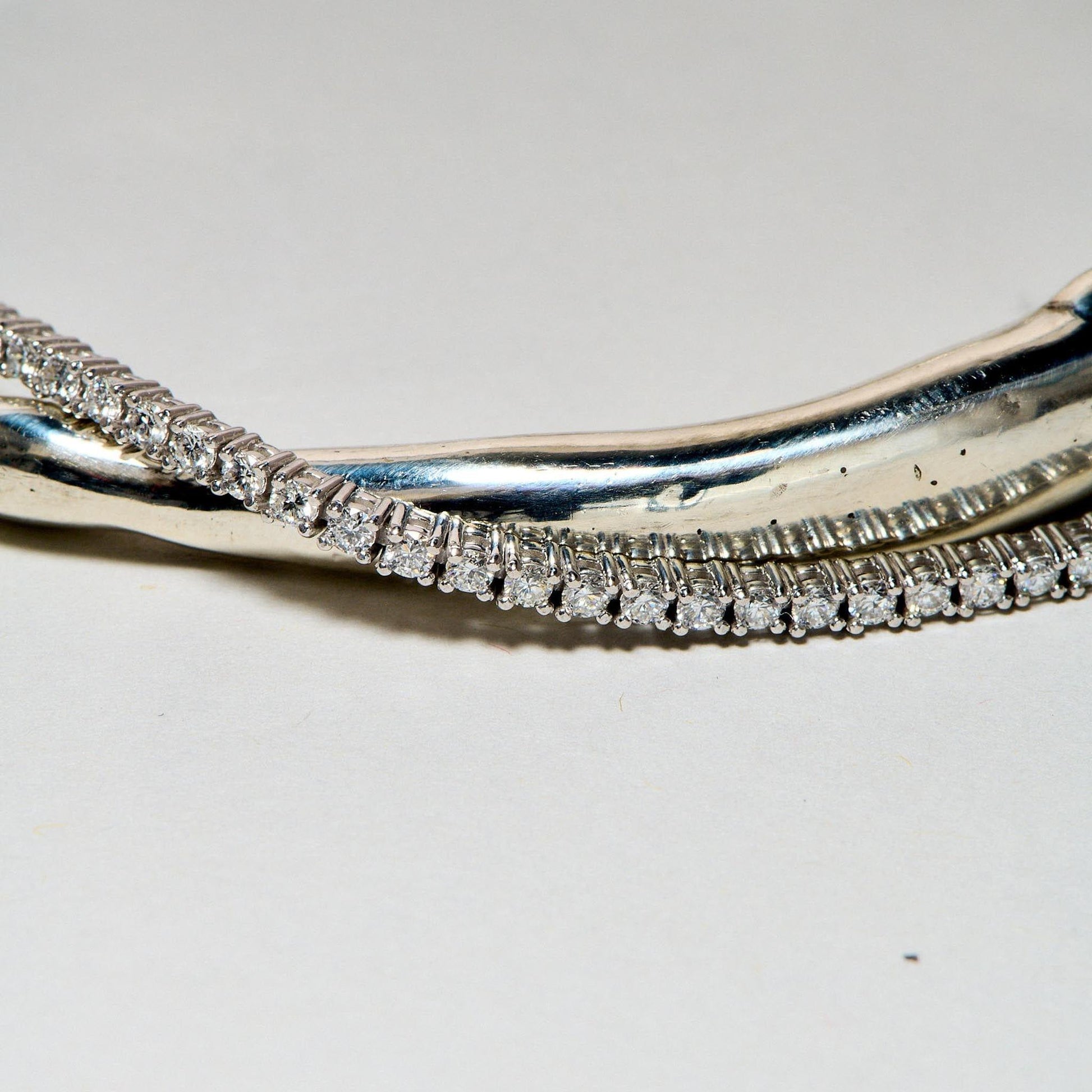 EFStudios 9k White Gold Diamond Tennis Bracelet | 9k White Gold 1.80mm