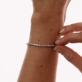 EFStudios 9k White Gold Diamond Tennis Bracelet | 9k White Gold 1.80mm