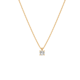 EFStudios 9k Yellow Gold / April - Diamond Birthstone Pendant - January Garnet