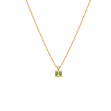 EFStudios 9k Yellow Gold / August - Peridot Birthstone Pendant - January Garnet