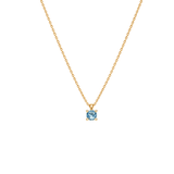 EFStudios 9k Yellow Gold / December - Topaz Birthstone Pendant - January Garnet