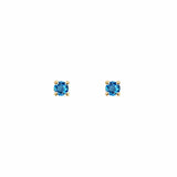 EFStudios 9k yellow gold / December - Topaz / Single Earring Birthstone Earrings