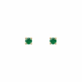 EFStudios 9k yellow gold / May - Emerald / Single Earring Birthstone Earrings