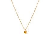 EFStudios 9k Yellow Gold / November - Citrine Birthstone Pendant - January Garnet