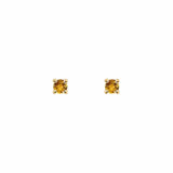 EFStudios 9k yellow gold / November - Citrine / Single Earring Birthstone Earrings
