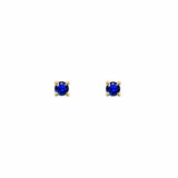 EFStudios 9k yellow gold / September - Sapphire / Single Earring Birthstone Earrings