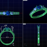 EFStudios BESPOKE: Grace - Heirloom Rework Trilogy Engagement Ring