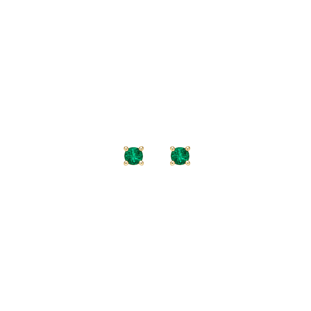 EFStudios Birthstone Earrings - Emerald