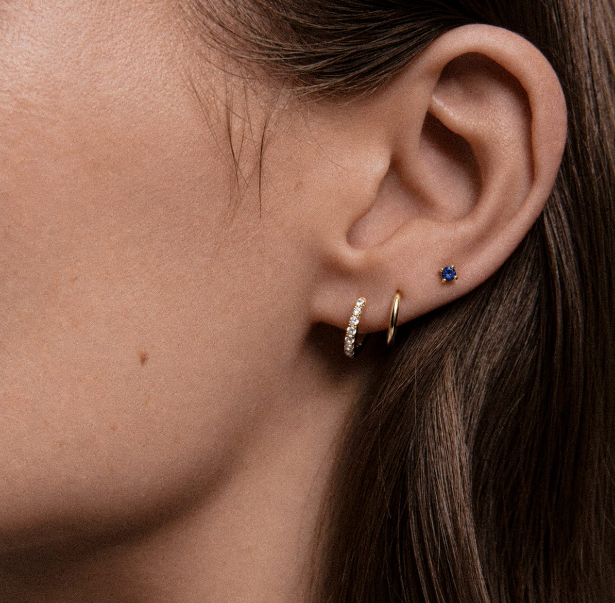 EFStudios Birthstone Earrings - Garnet