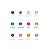 EFStudios Birthstone Earrings - Garnet