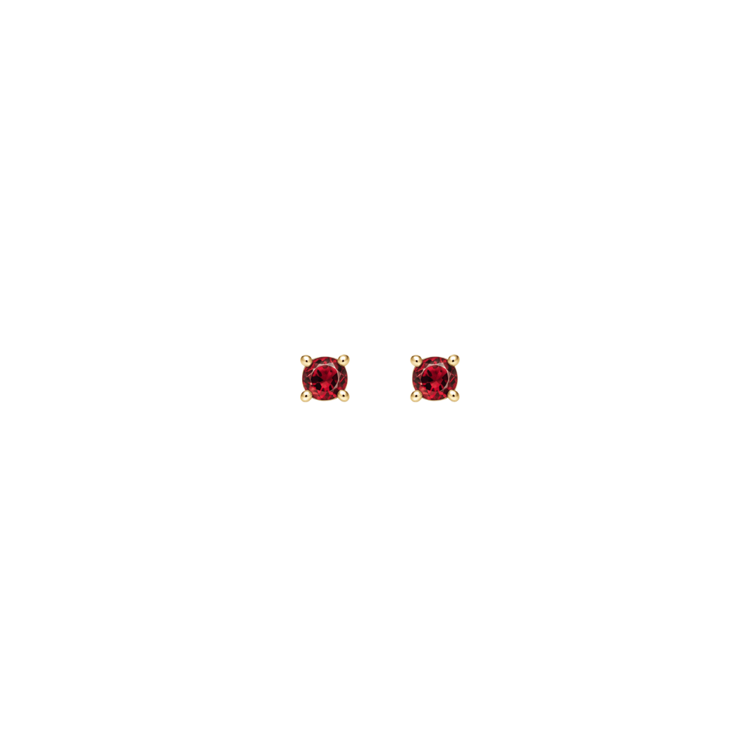 EFStudios Birthstone Earrings - Garnet