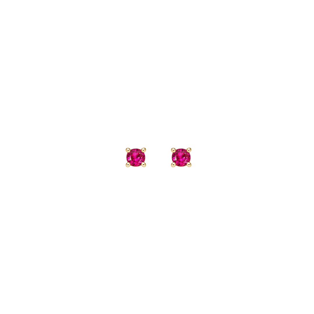 EFStudios Birthstone Earrings - Ruby