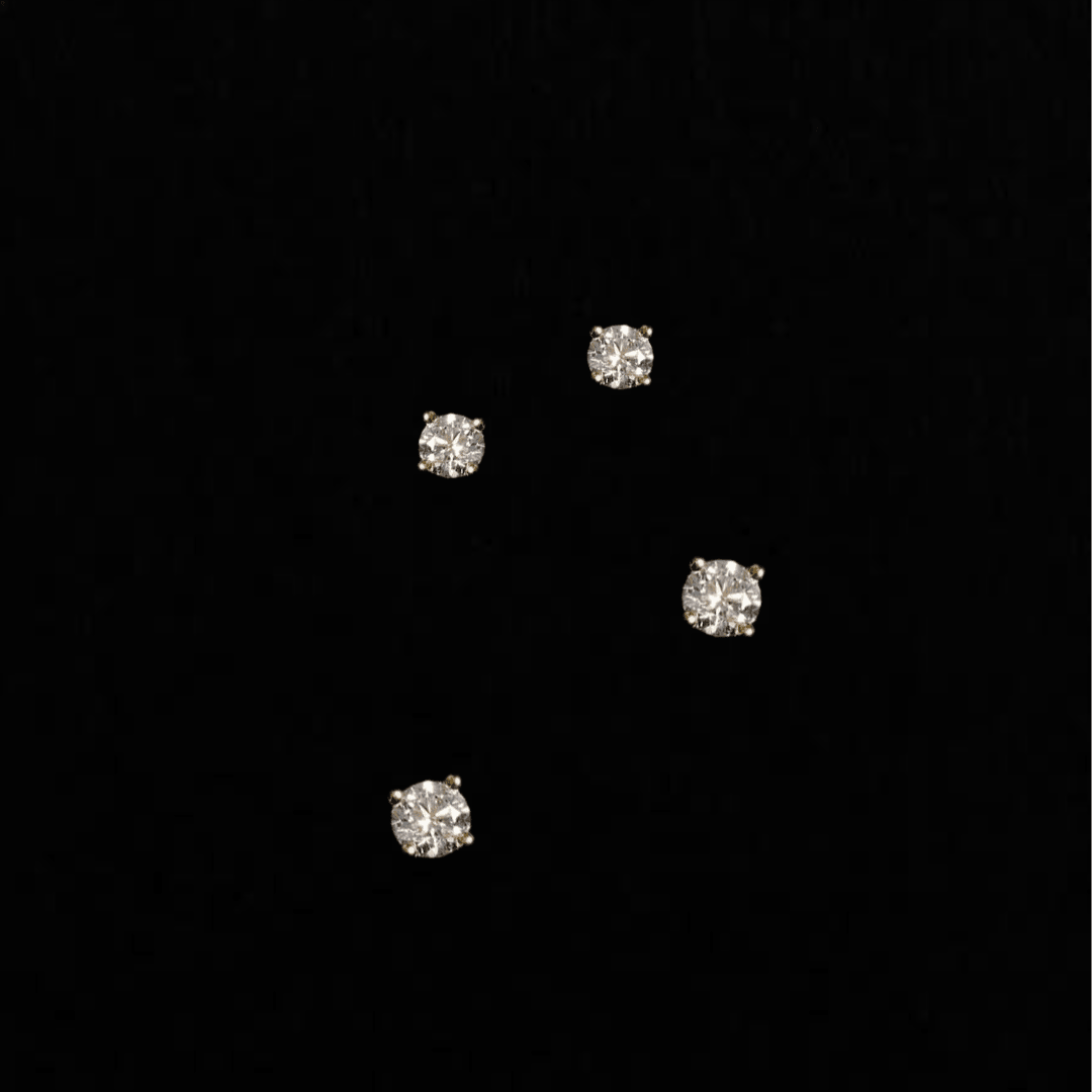 EFStudios Classic Diamond Earrings | 18k Gold & Lab Diamonds