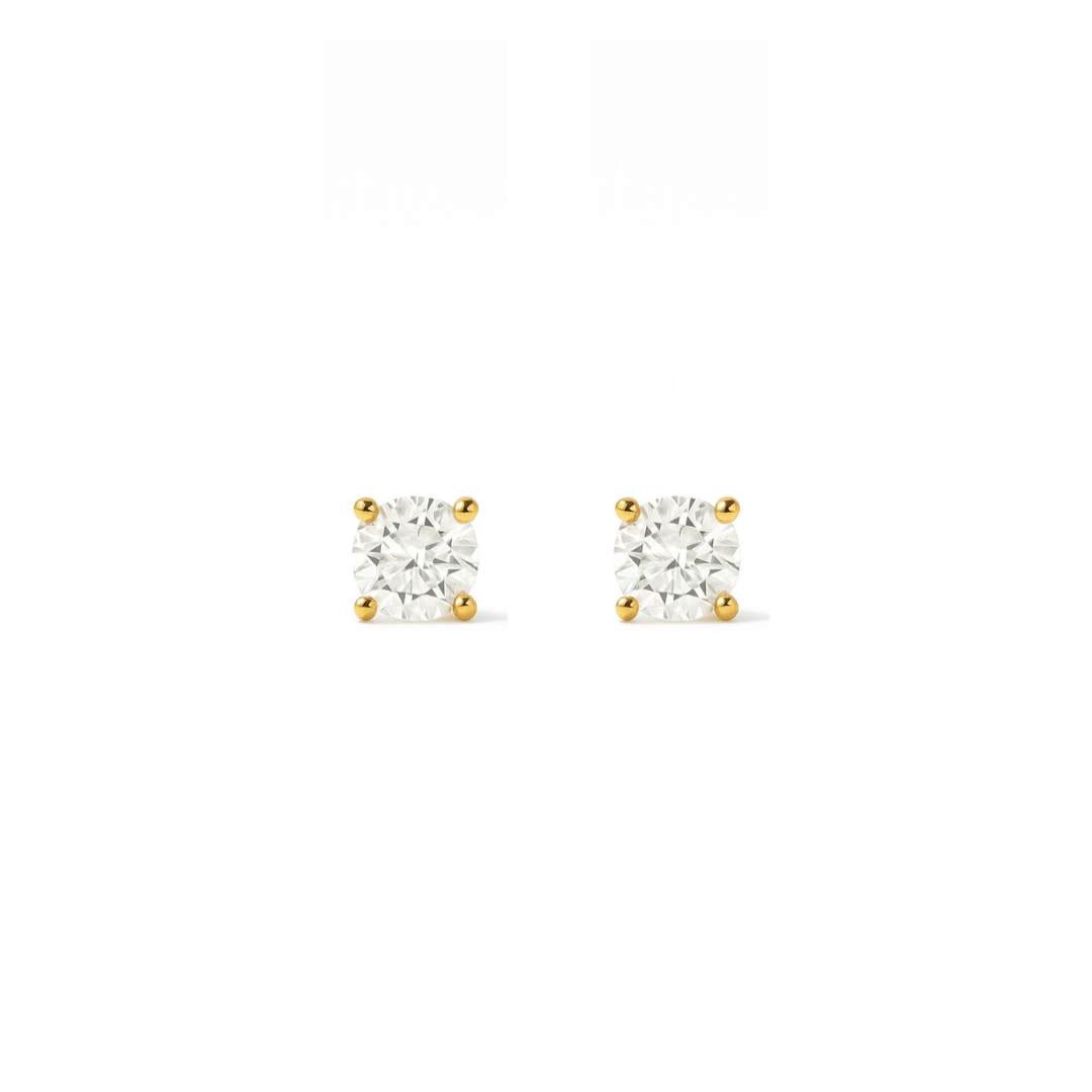 EFStudios Classic Diamond Earrings | 18k Gold & Lab Diamonds