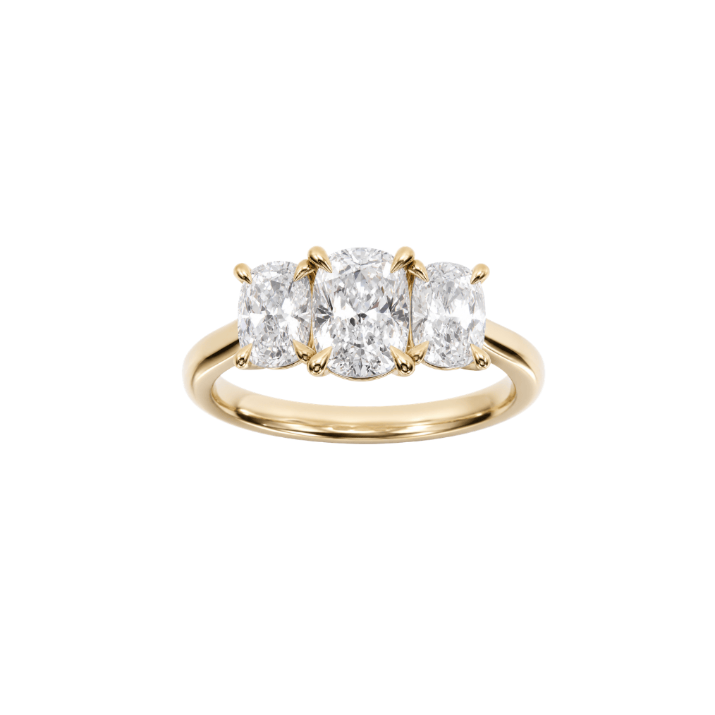 EFStudios Elongated Cushion Trilogy Ring