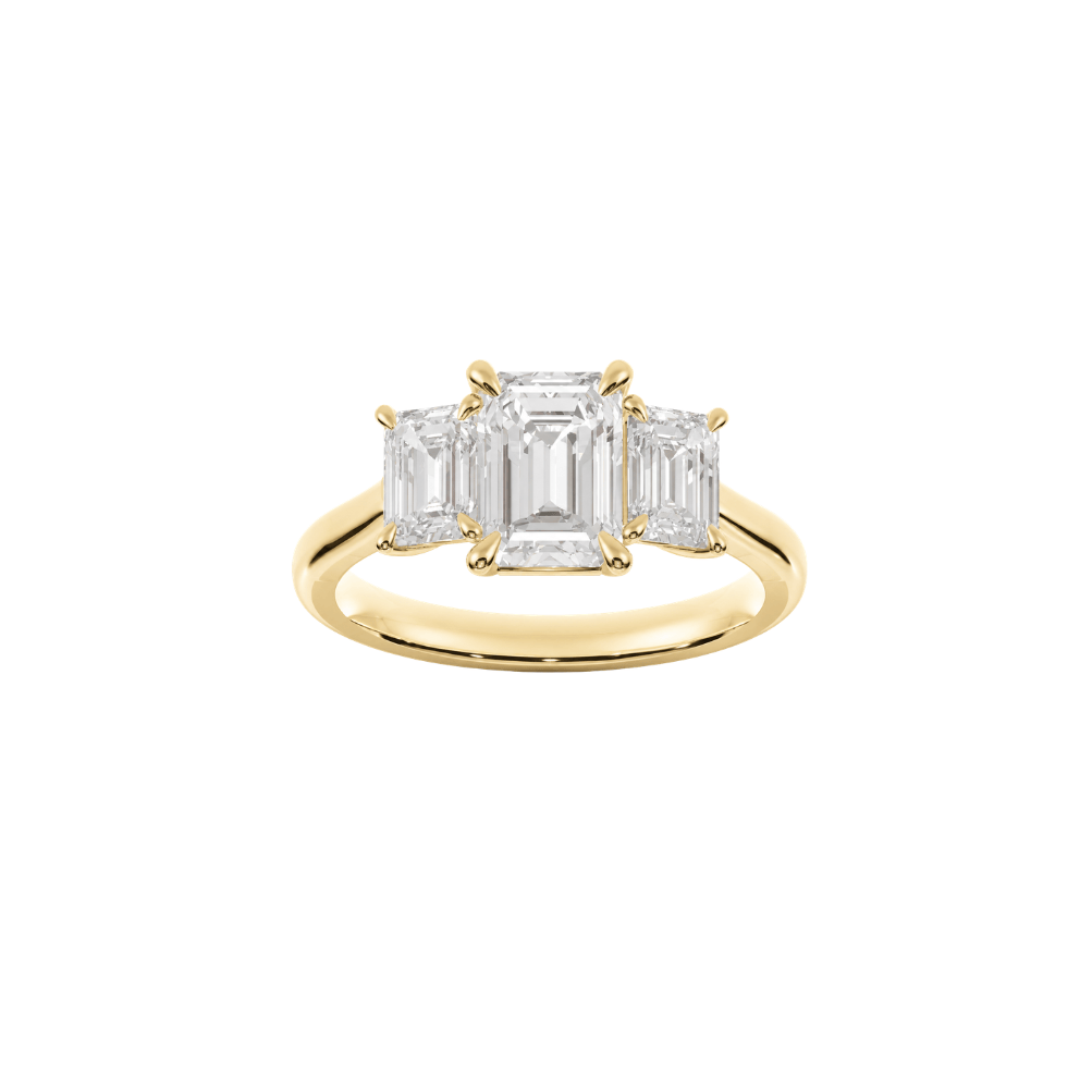EFStudios Emerald Trilogy Diamond Ring