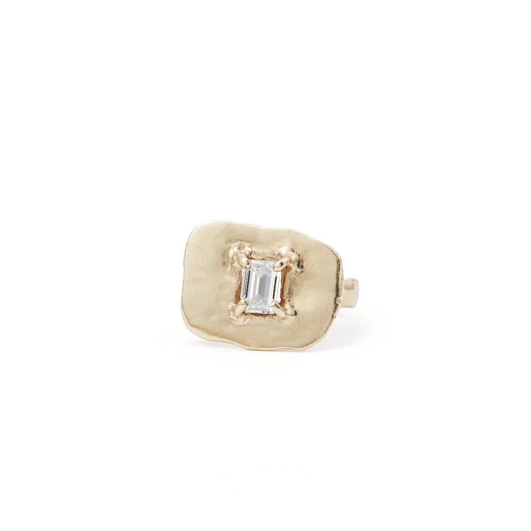 EFStudios Olivia Ring Diamond Ring - Yellow Gold Lab Grown Diamond E VVS1