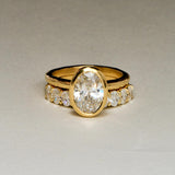 EFStudios Oval Diamond Half Eternity Band