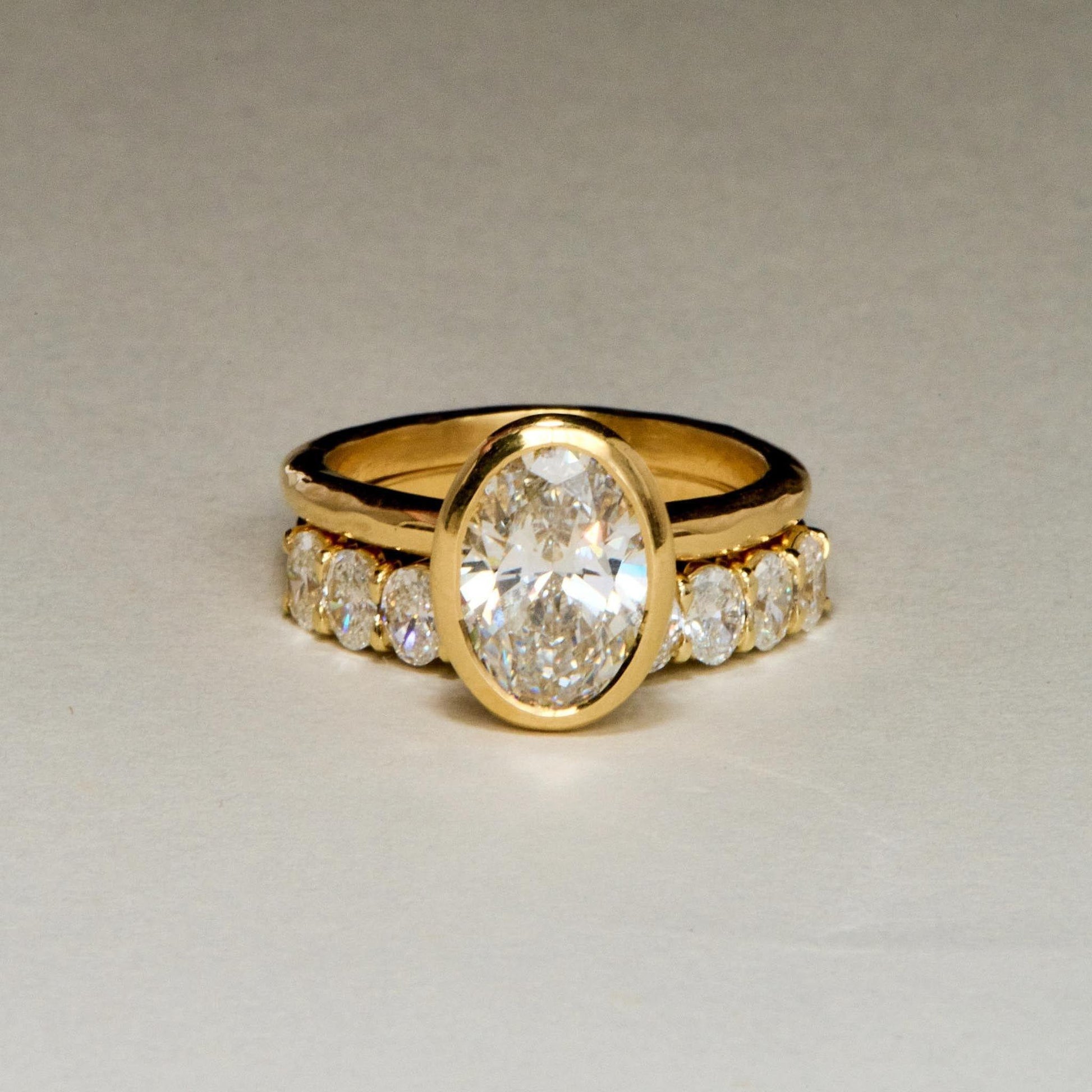 EFStudios Oval Diamond Half Eternity Band