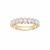 EFStudios Oval Diamond Half Eternity Band