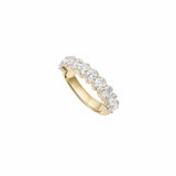 EFStudios Oval Diamond Half Eternity Band