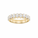 EFStudios Oval Diamond Half Eternity Band
