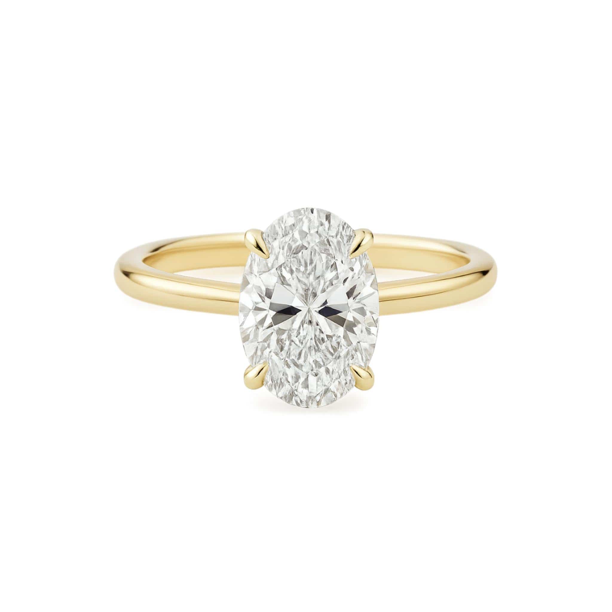 EFStudios Oval Diamond Solitaire Ring