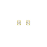EFStudios Oval Diamond Stud Earrings
