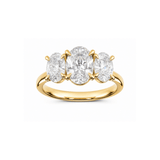 EFStudios Oval Trilogy Diamond Engagement Ring