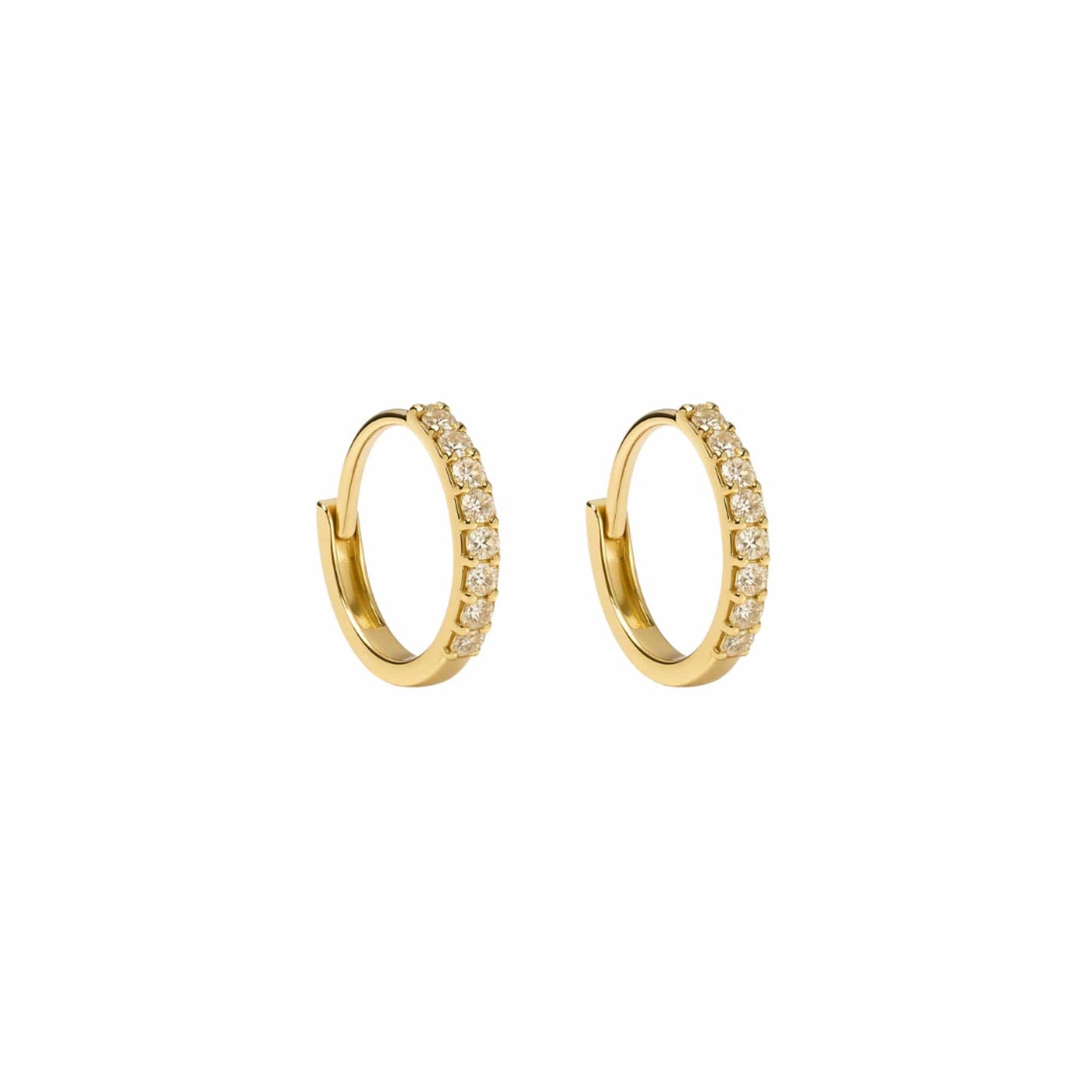 EFStudios Pave' Diamond Huggie Earring