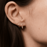 EFStudios Pave' Diamond Huggies