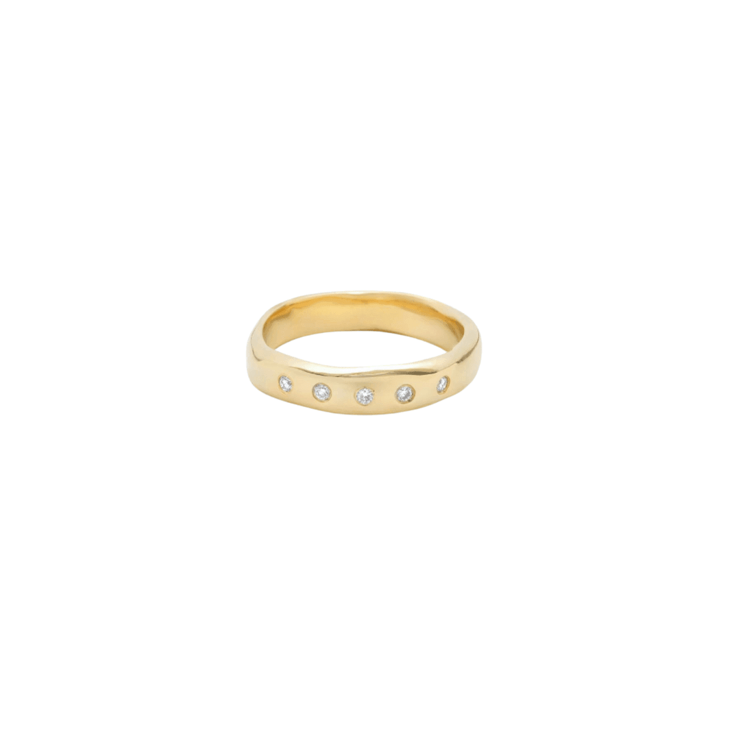 EFStudios ring Organic Diamond Flat Band